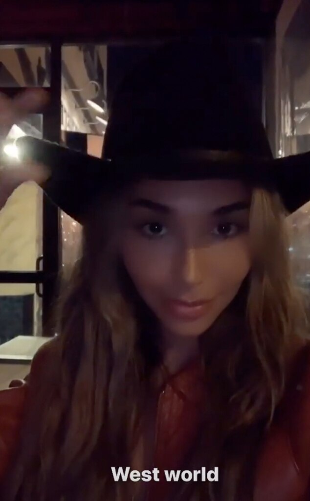 Chantel Jeffries from Kylie and Kendall Jenner Attend Pal's Cowgirl