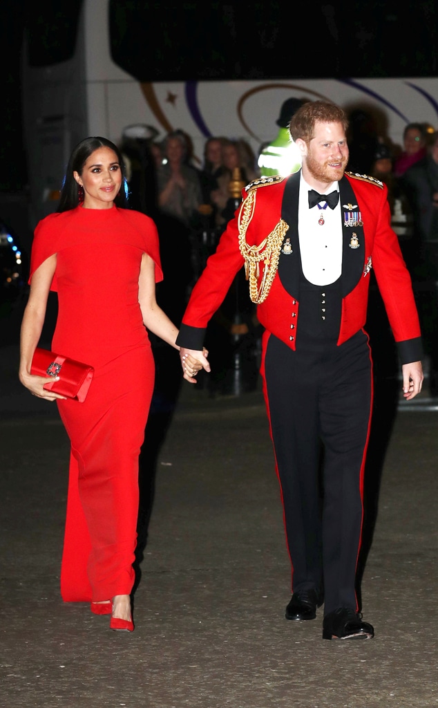 Meghan Markle and Prince Harry Match in Red at Royal ...