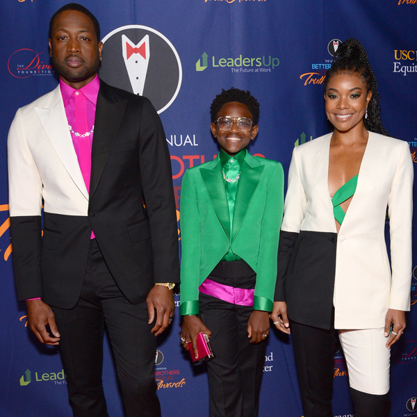 Dwyane Wade, Zaya Wade, Gabrielle Union 