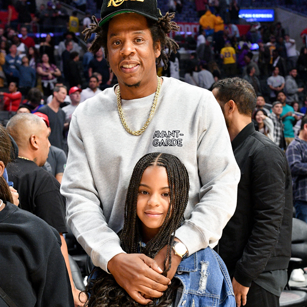 Jay-Z and Blue Ivy Carter Steal the Show During Lakers Game Outing