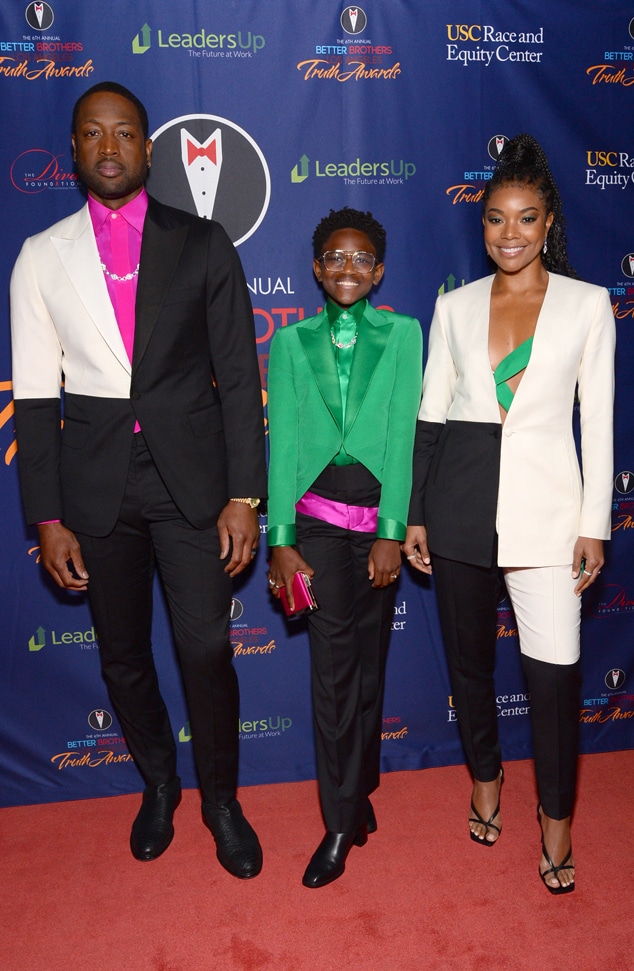 Dwyane Wade, Zaya Wade, Gabrielle Union 