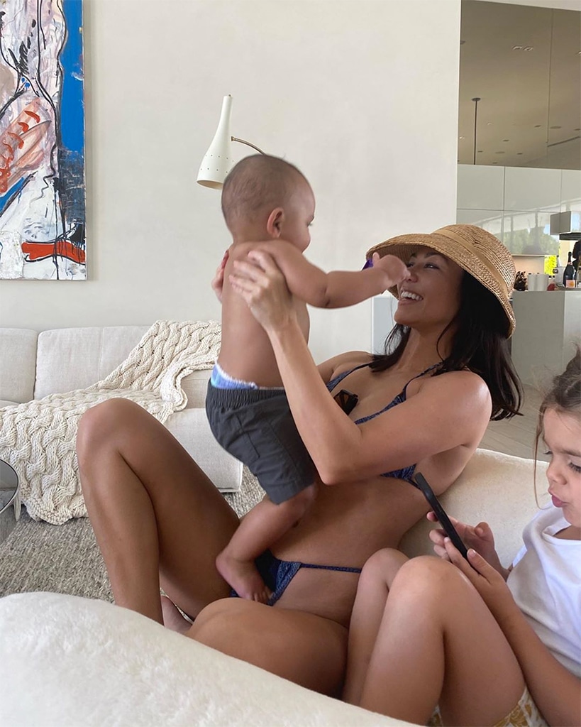 Kourtney Kardashian, Psalm West, Reign Disick, Palm Springs, Instagram