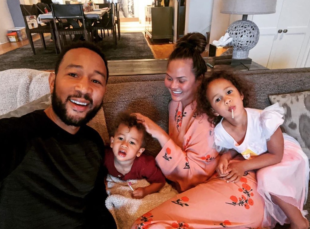 Chrissy Teigen, John Legend, Luna, Miles