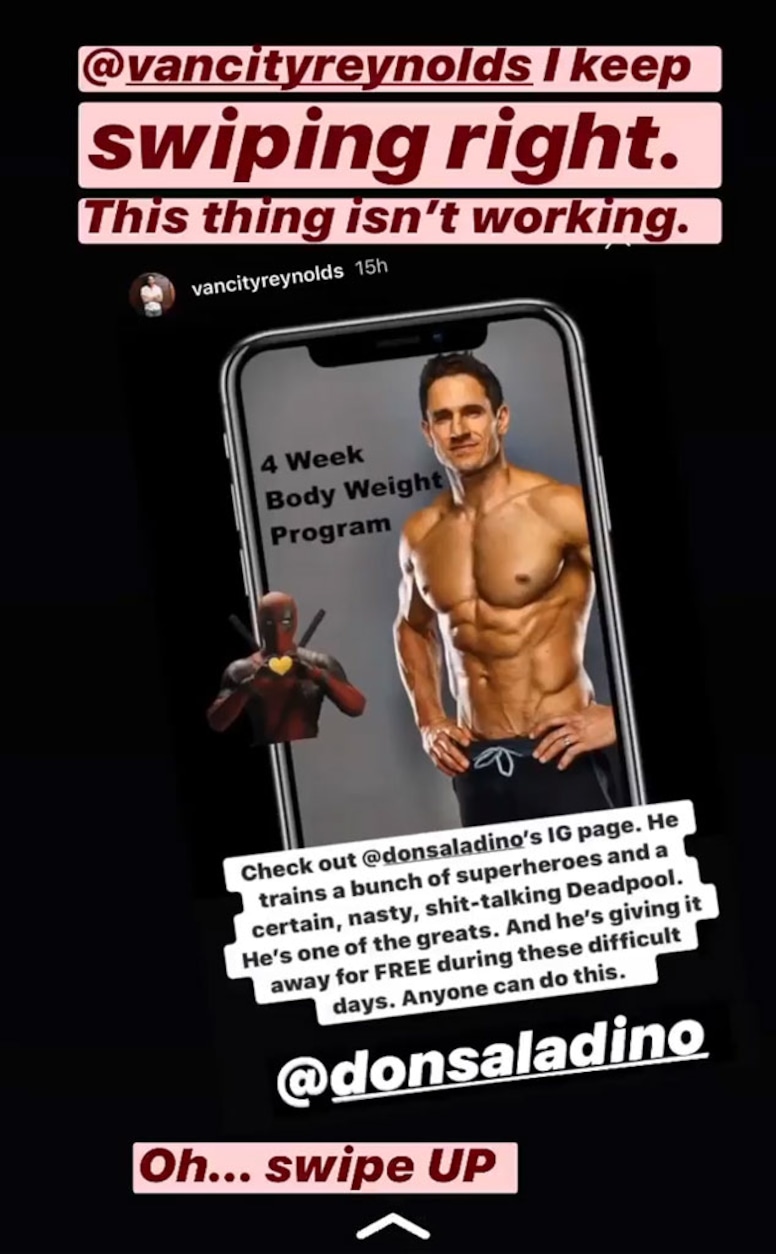 Blake Lively, Ryan Reynolds Trainer, IG Story