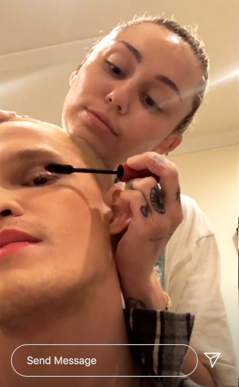 Miley Cyrus, Cody Simpson, Makeover, Makeup, Instagram