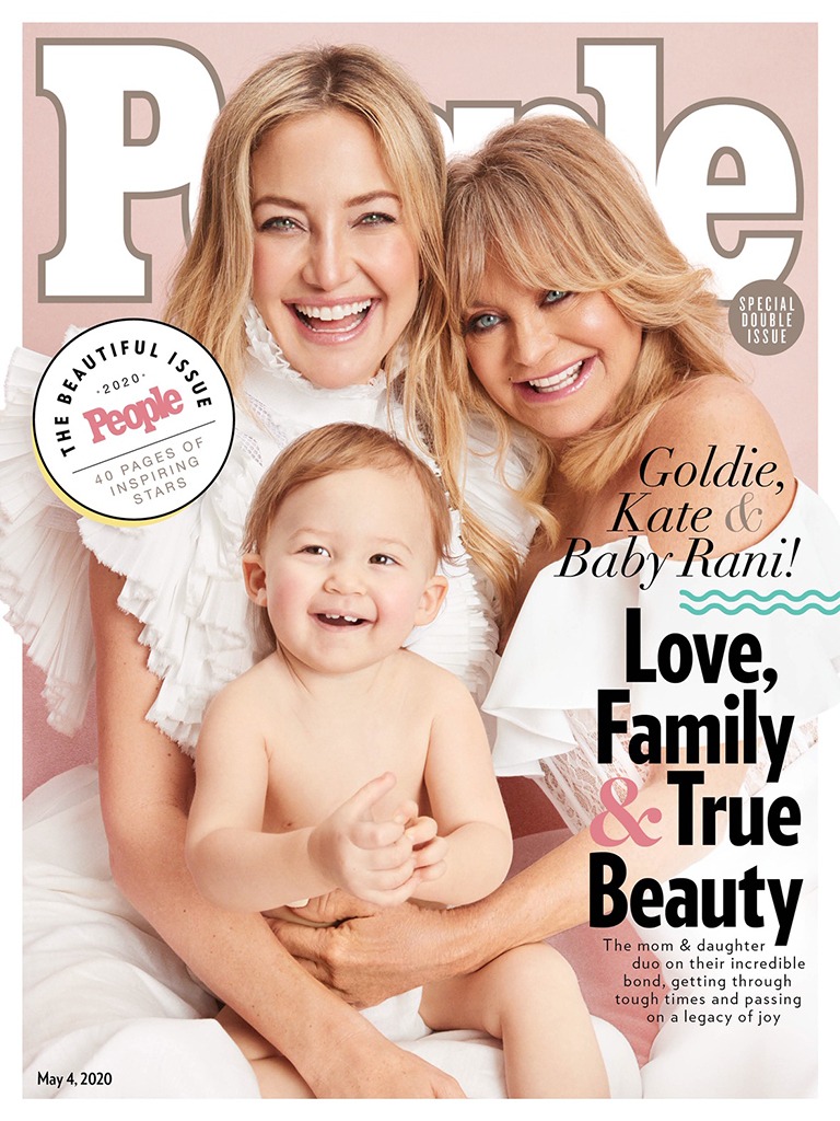 People Magazine, Kate Hudson, Goldie Hawn, Rani, 2020 Beautiful Issue Cover