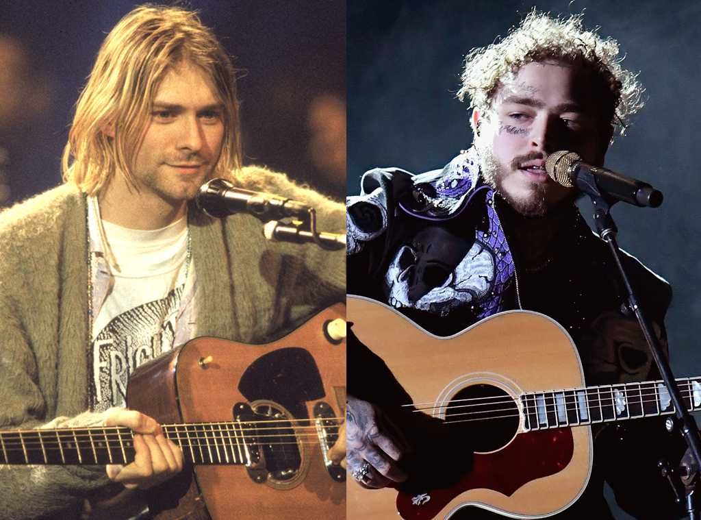 Post Malone Pays Tribute to One of Kurt Cobain's Most Iconic Outfits - E!  Online