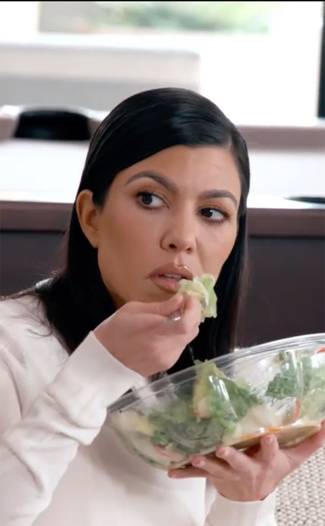 Literally Just 11 Photos of the Kardashians Eating Salads - E Online