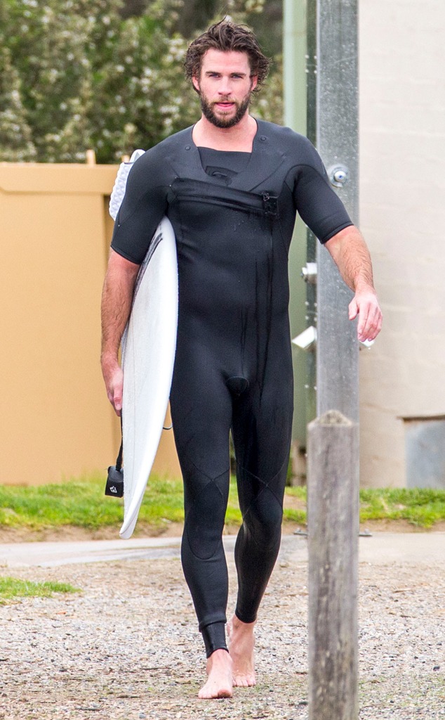 Liam Hemsworth Sets Pulses Racing As He Goes Surfing In New Pics Celebrity Cover News