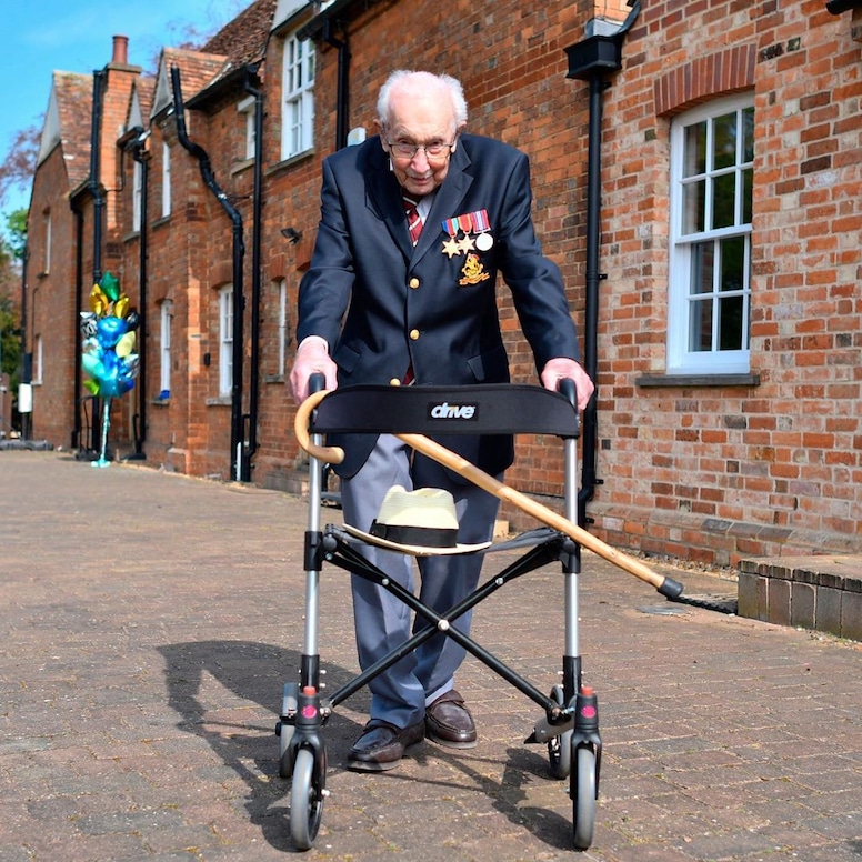 Captain Tom Moore, Twitter