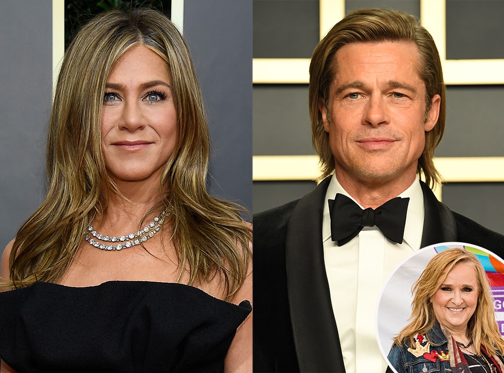 Melissa Etheridge, Jennifer Aniston, Brad Pitt