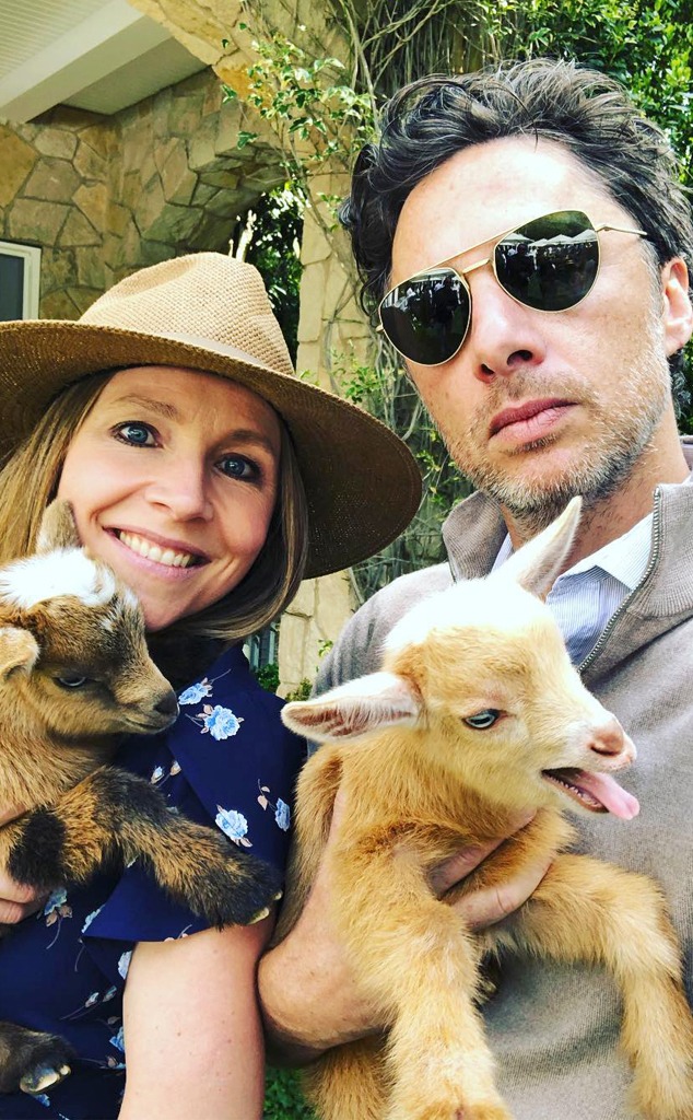 Zach Braff, Sarah Chalke, Celebs Celebrating Easter and Passover