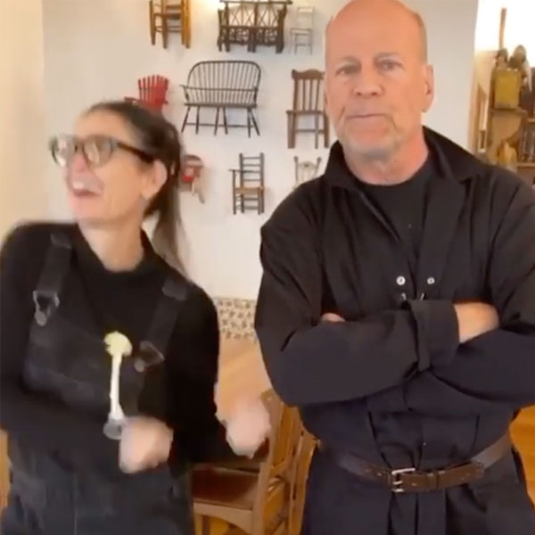 Exes Demi Moore and Bruce Willis Have a Dance-Off in Hilarious Video