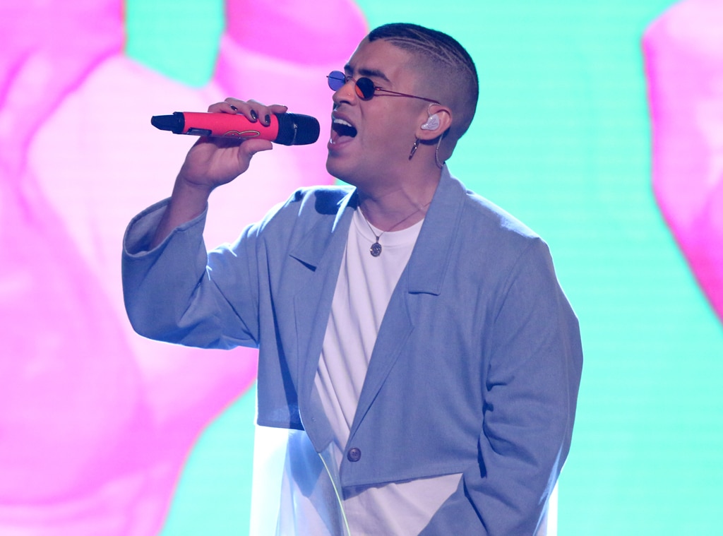Bad Bunny from What We're Listening To While Social Distancing | E! News