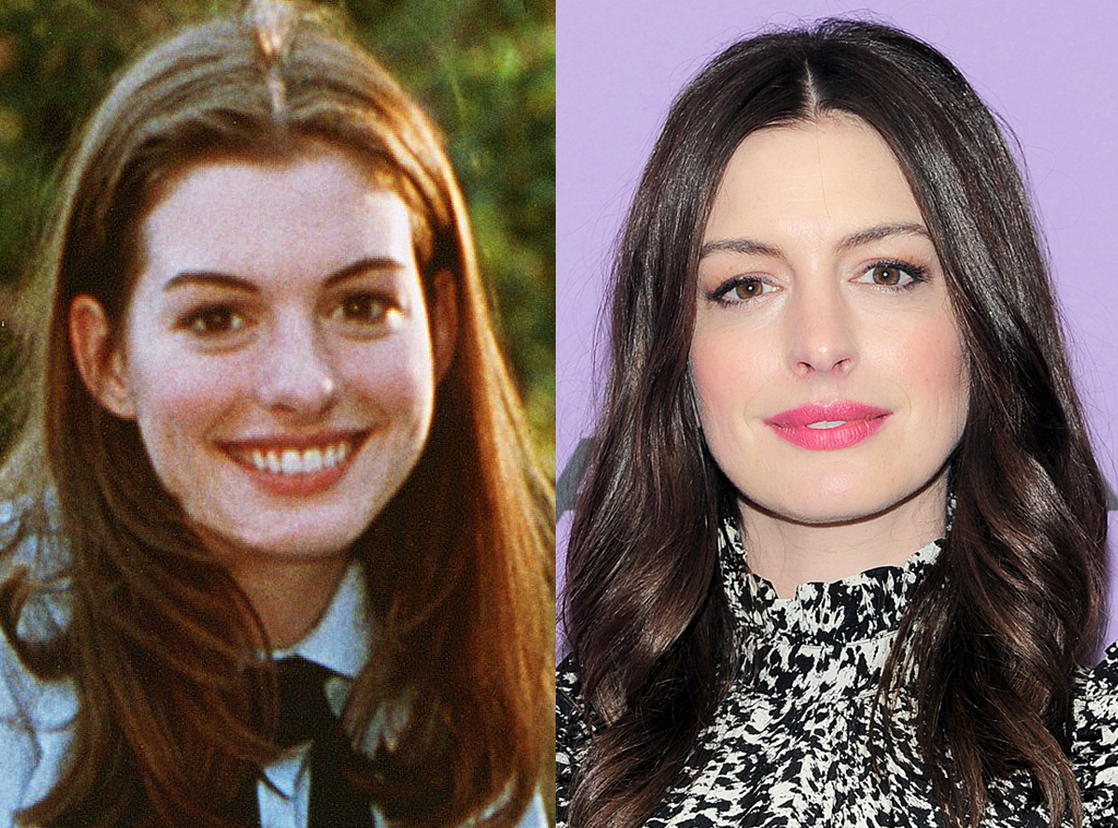 Anne Hathaway - The Princess Diaries Cast/Then and Now