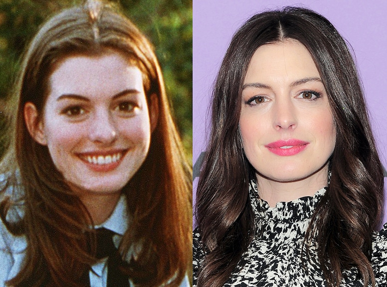Anne Hathaway - The Princess Diaries Cast/Then and Now