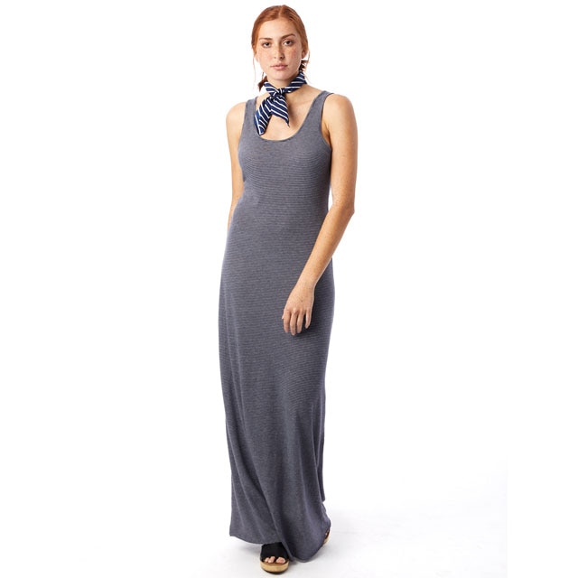 Alternative Apparel - Racerback Eco-Jersey Maxi Dress, Eco Grey