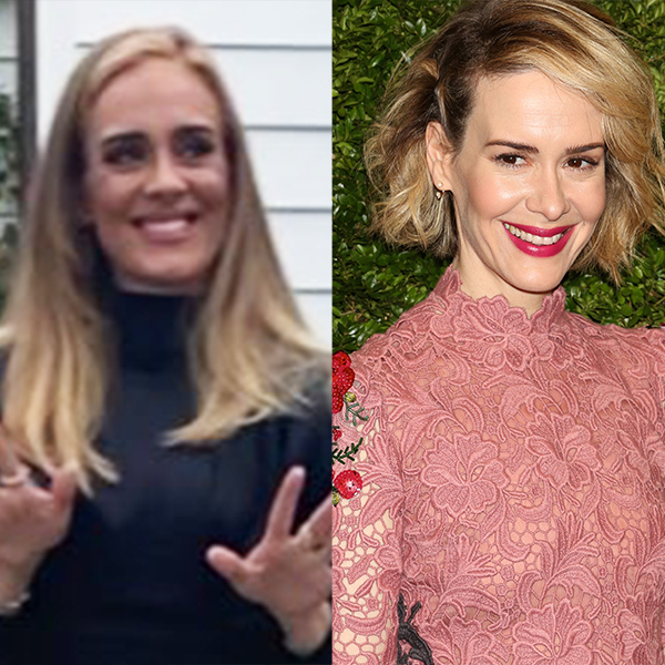 Sarah Paulson On What She Thinks Of Those Adele Look Alike Comparisons E Online Deutschland