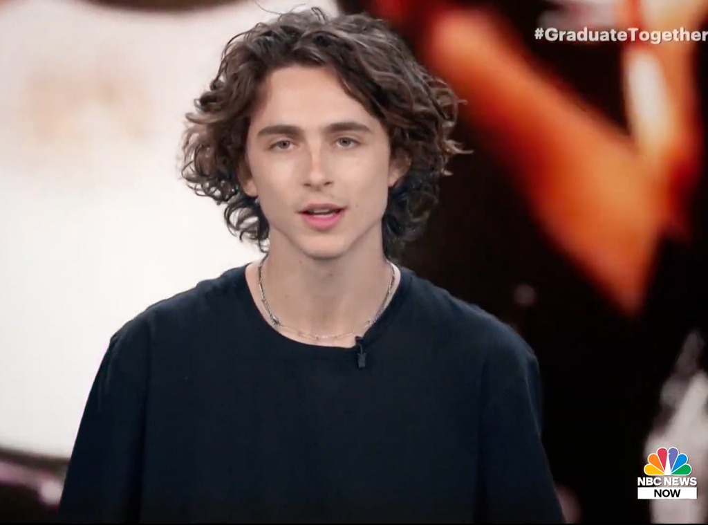 Timothee Chalamet, Graduate Together 2020, livestream