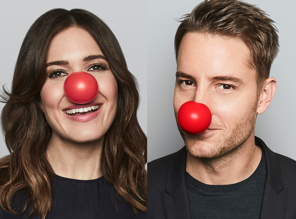 Mandy Moore and Justin Hartley - Red Nose Day