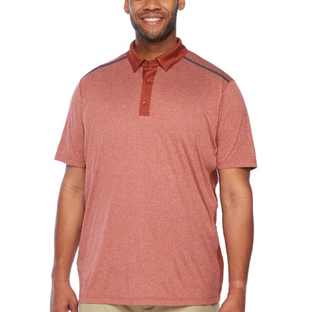 Men's Miami Dolphins MSX by Michael Strahan Orange/Aqua Challenge Color  Block Performance Polo