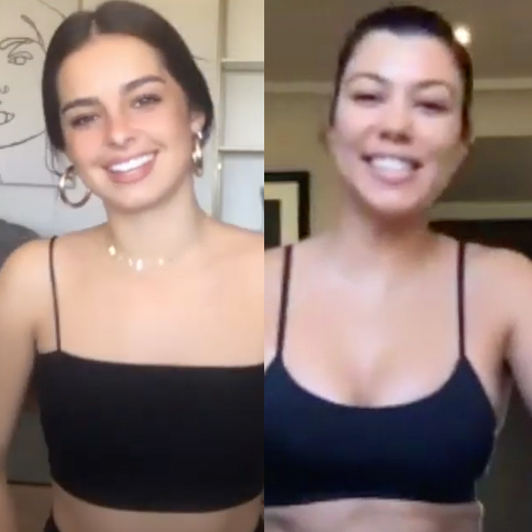 Addison Rae Reveals Her Go-To Booty Exercise to Kourtney Kardashian