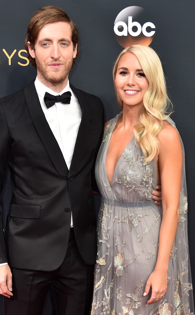 Thomas Middleditch, Mollie Gates, 2016 Emmy Awards, Arrivals, Couples