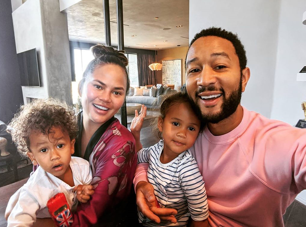 John Legend, Chrissy Teigen, Miles, Luna