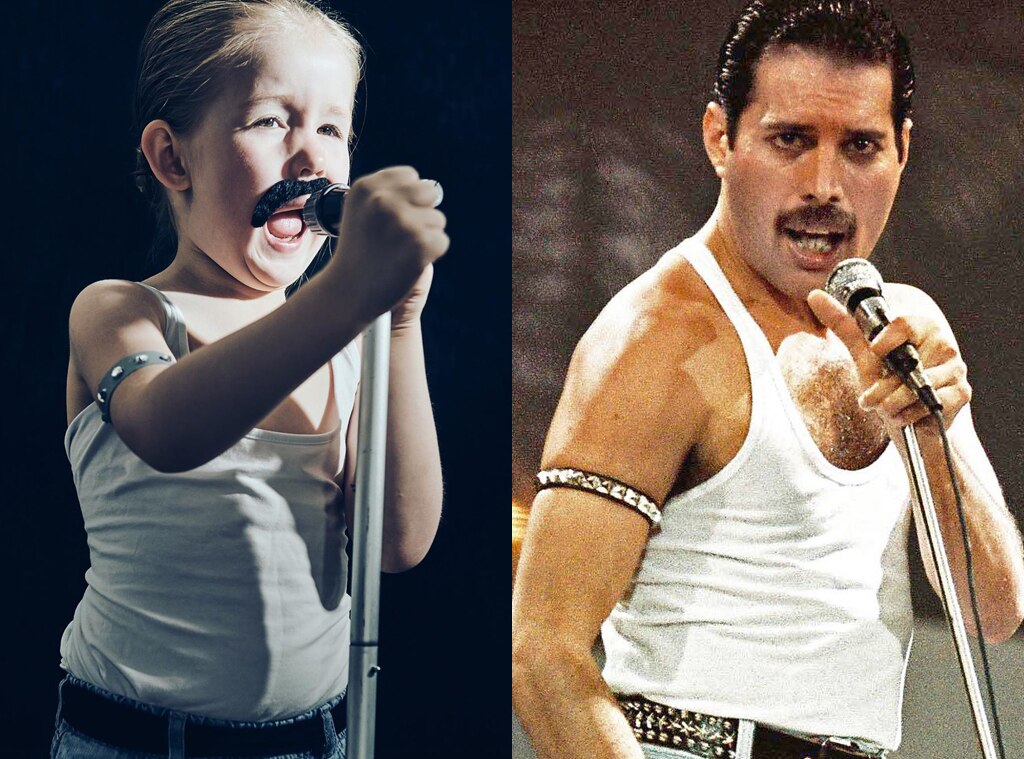 Freddie Mercury At Live Aid From This Mom And Her 5 Year Old Daughter Recreated Iconic Album