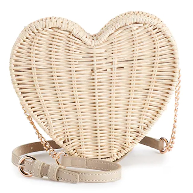 lc lauren conrad heart crossbody bag