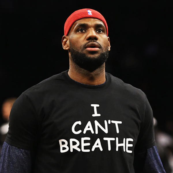 LeBron James wears 'I can't breathe' shirt before Cavs game