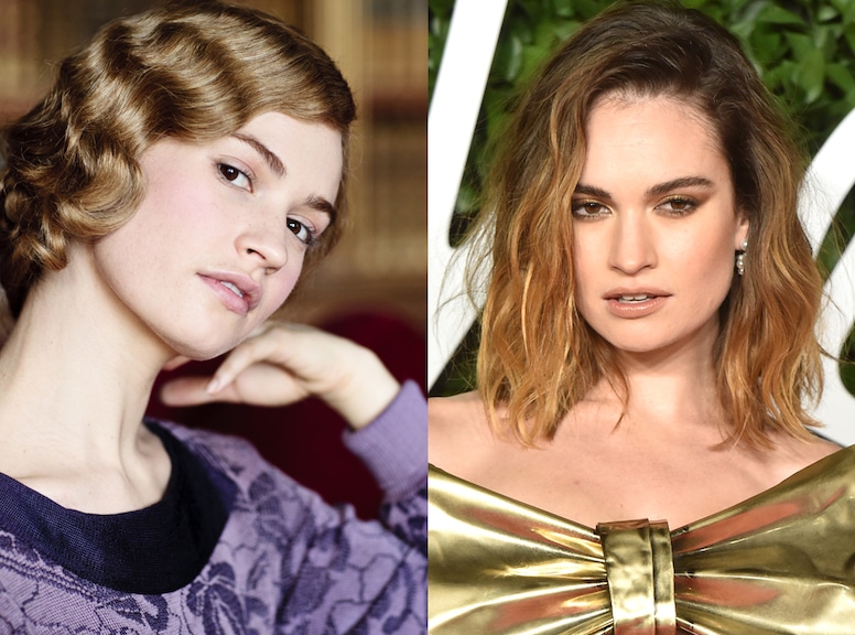 Downton Abbey Then/Now, Lily James