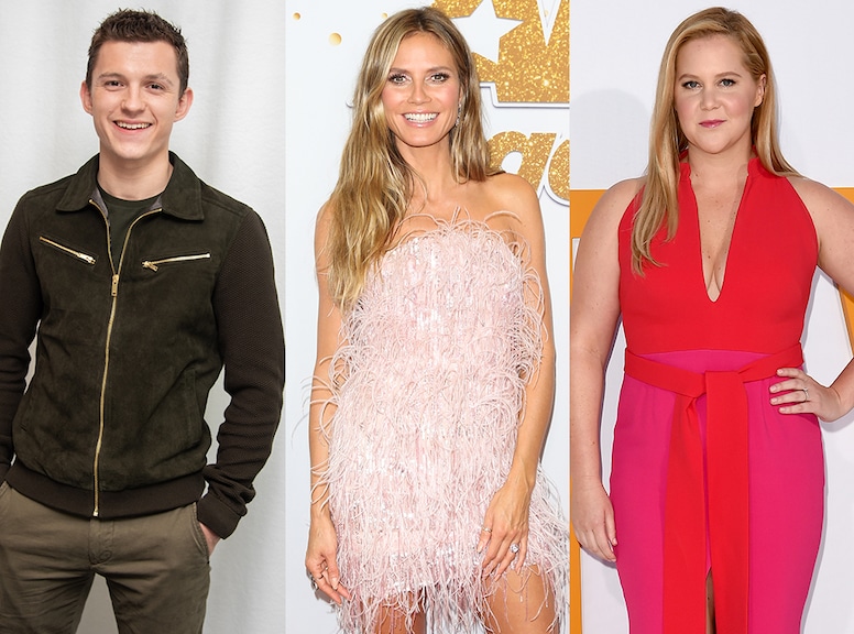 Tom Holland, Heidi Klum, Amy Schumer