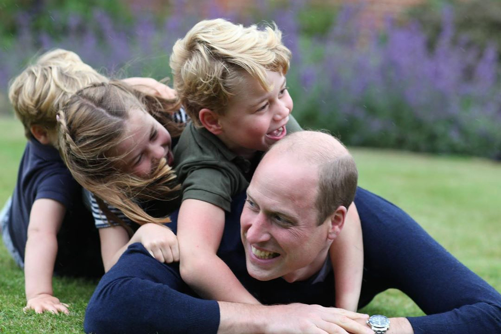 Prince William, Prince George, Princess Charlotte, Prince Louis, Father's Day