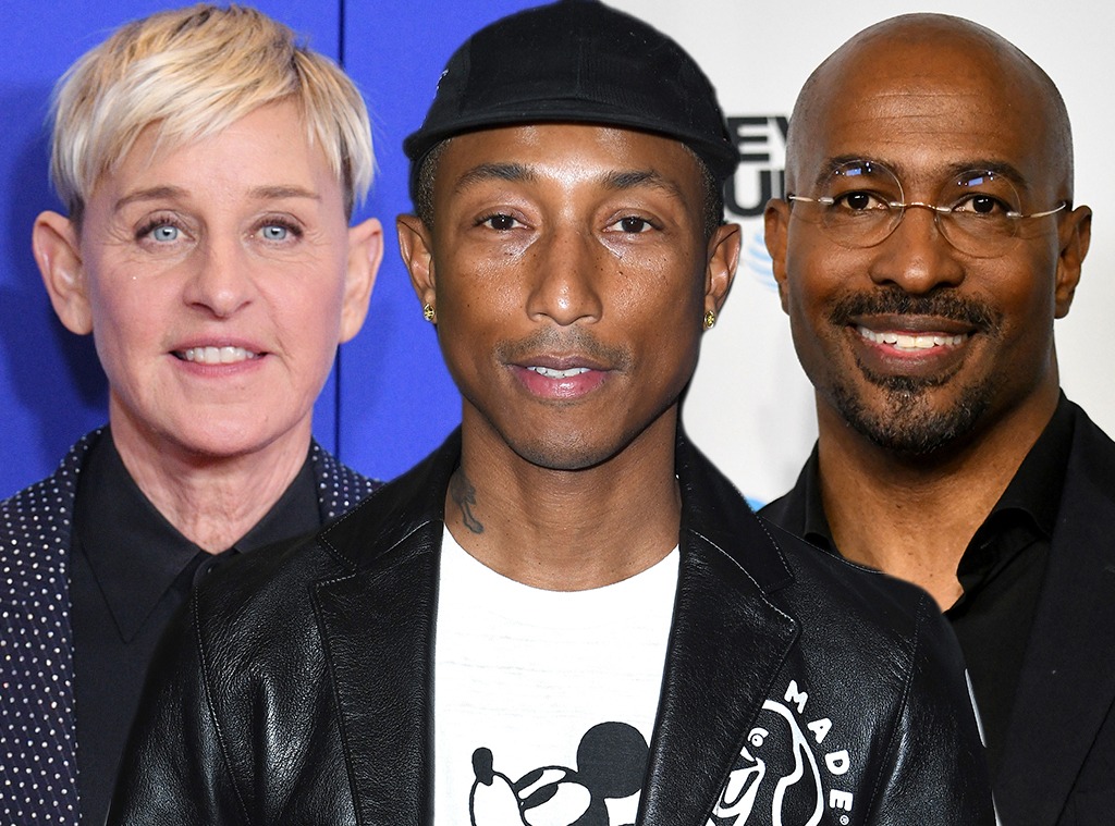 Pharrell Williams, Ellen DeGeneres, Van Jones