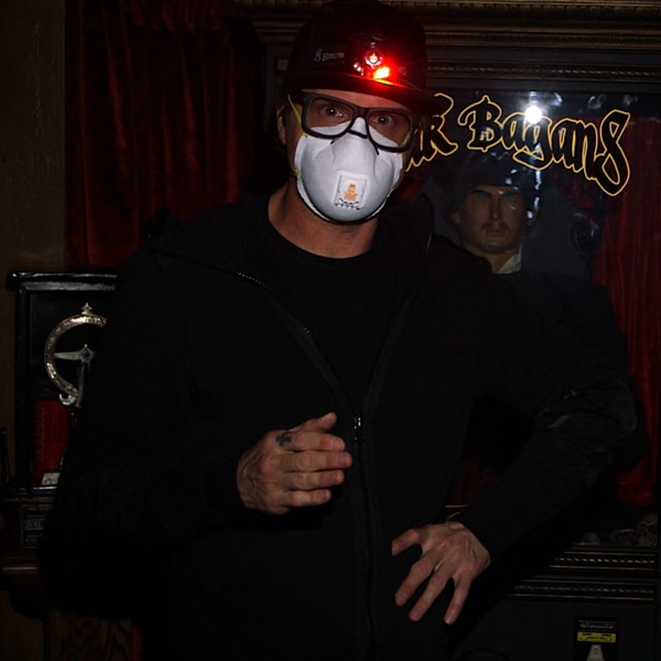 Why does zak bagins wear 2025 a mask