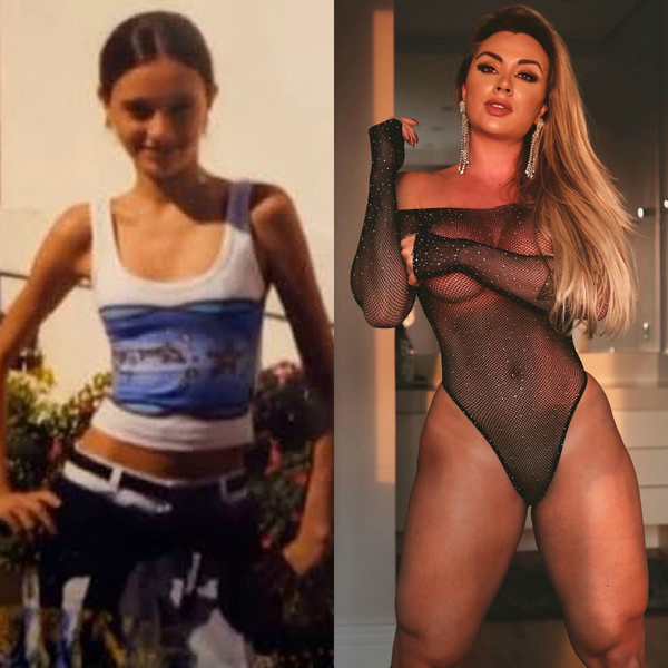 Juju Salimeni, antes e depois