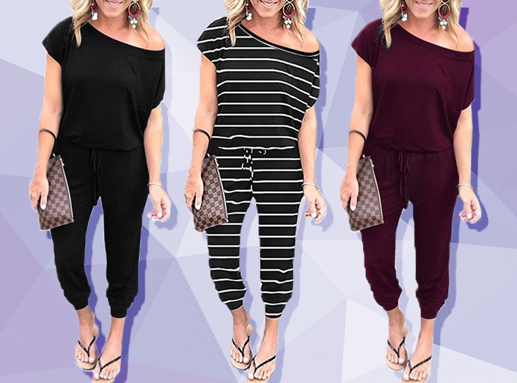 amazon off the shoulder jumpsuit