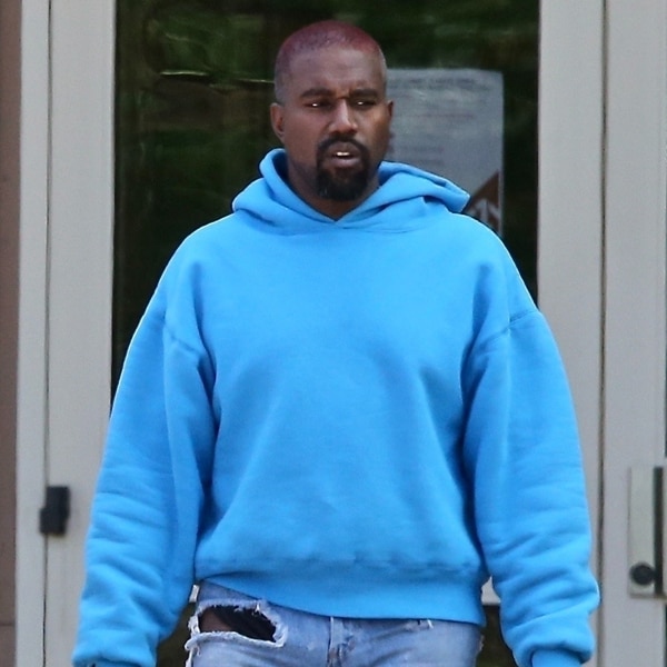 kanye hoodie blue