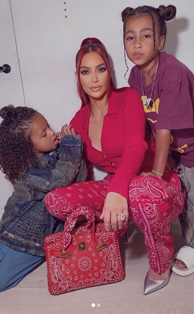 Kim Kardashian, North West, Saint West, Instagram