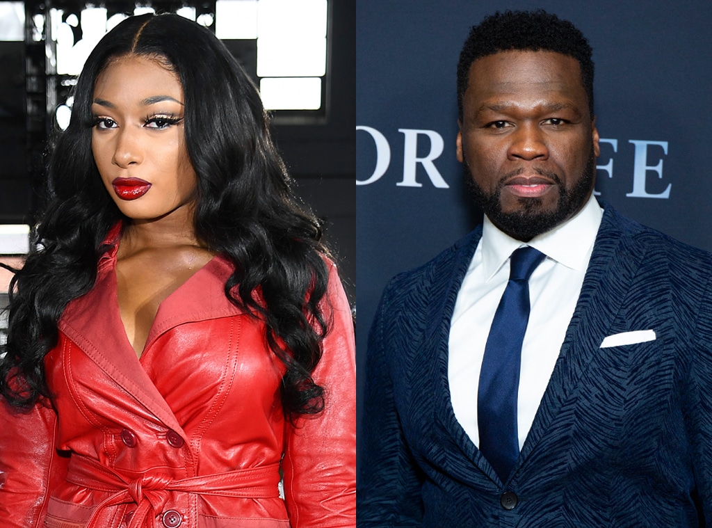 50 Cent Apologizes To Megan Thee Stallion For Meme About Shooting E Online