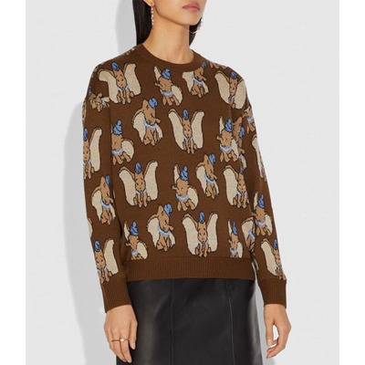 Disney x coach mickey mouse jacquard sweater Clearance