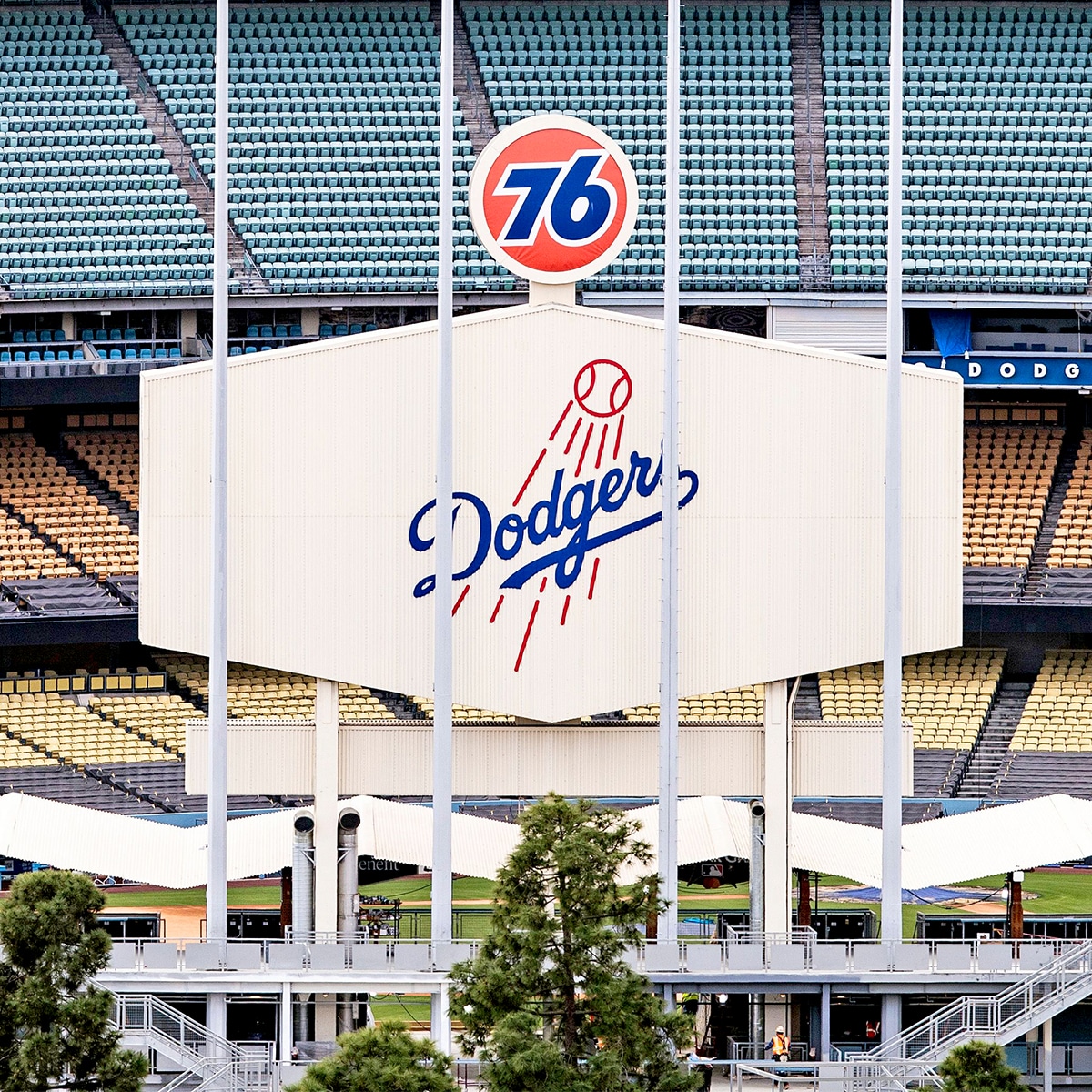 Empty Dodgers Stadium