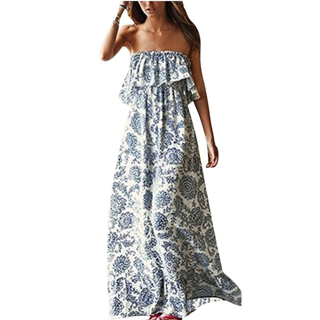 This $30 Strapless Maxi Dress Has 6,200 ...
