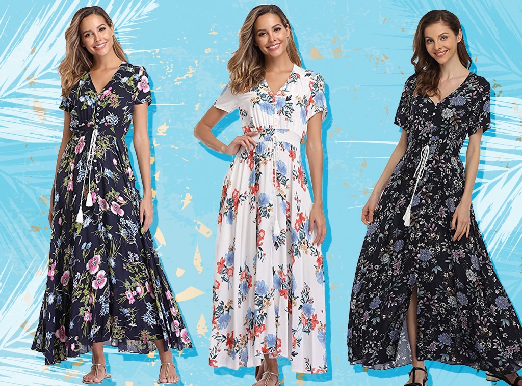 amazon floral dress maxi