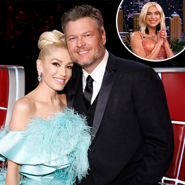 Watch Gwen Stefani React After Dua Lipa Calls Blake Shelton Her "Husband"