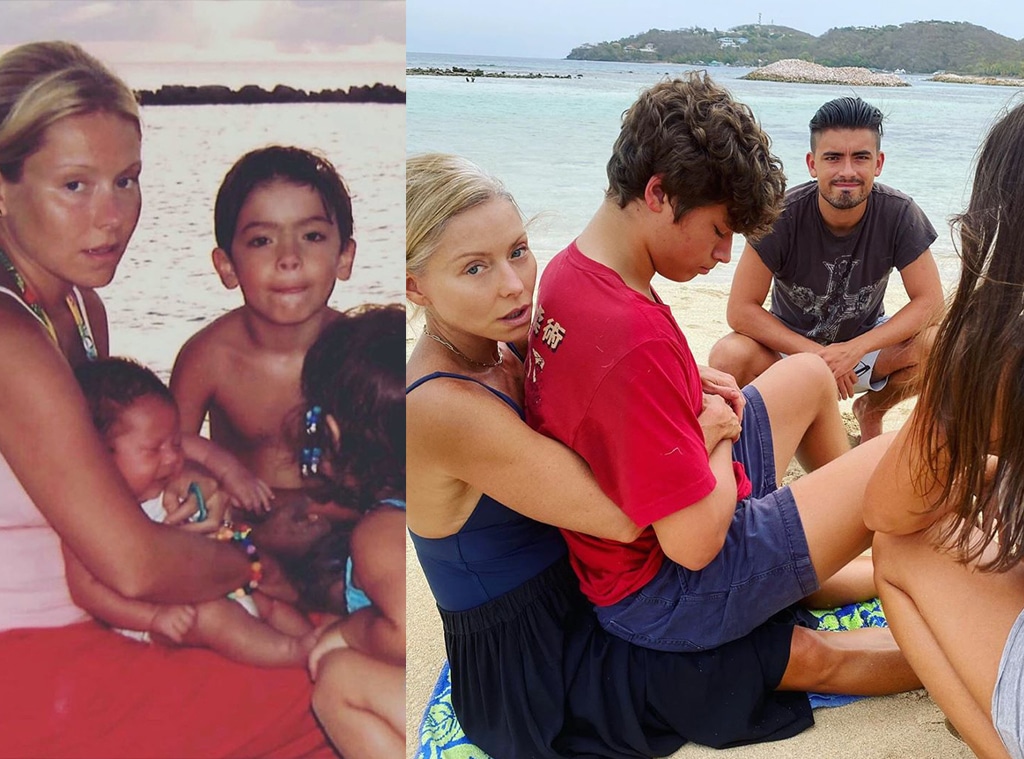 Kelly Ripa, TBT, Michael Consuelos, Lola Consuelos, Joaquin Consuelos