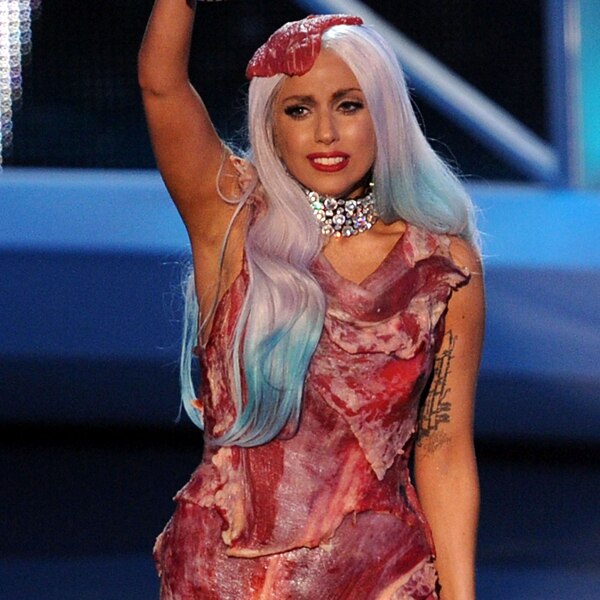 lady gaga meat dress eminem