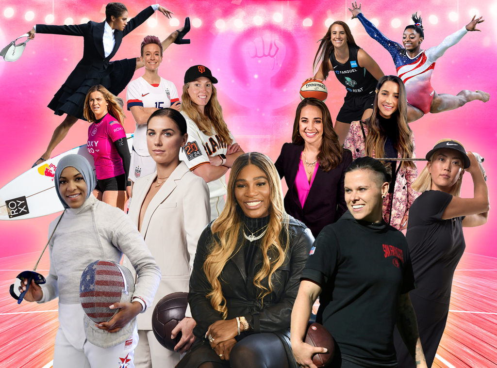 Female Athletes, Women Empowerment, Serena Williams Aly Raisman Simone Biles Sabrina Ionescu Megan Rapinoe Alex Morgan Becky Hammon