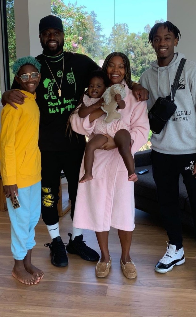 Dwyane Wade Wins For Proudest Dad After Dropping Son Off For School E Online